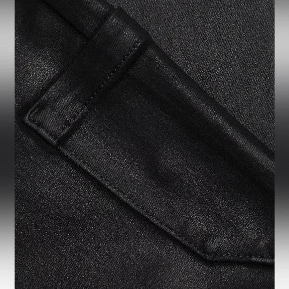 Paige Jolie Coated Straight-Leg Crop Pants size 30 - Picture 7 of 16